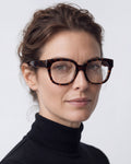 Chloe in tortoiseshell, worn