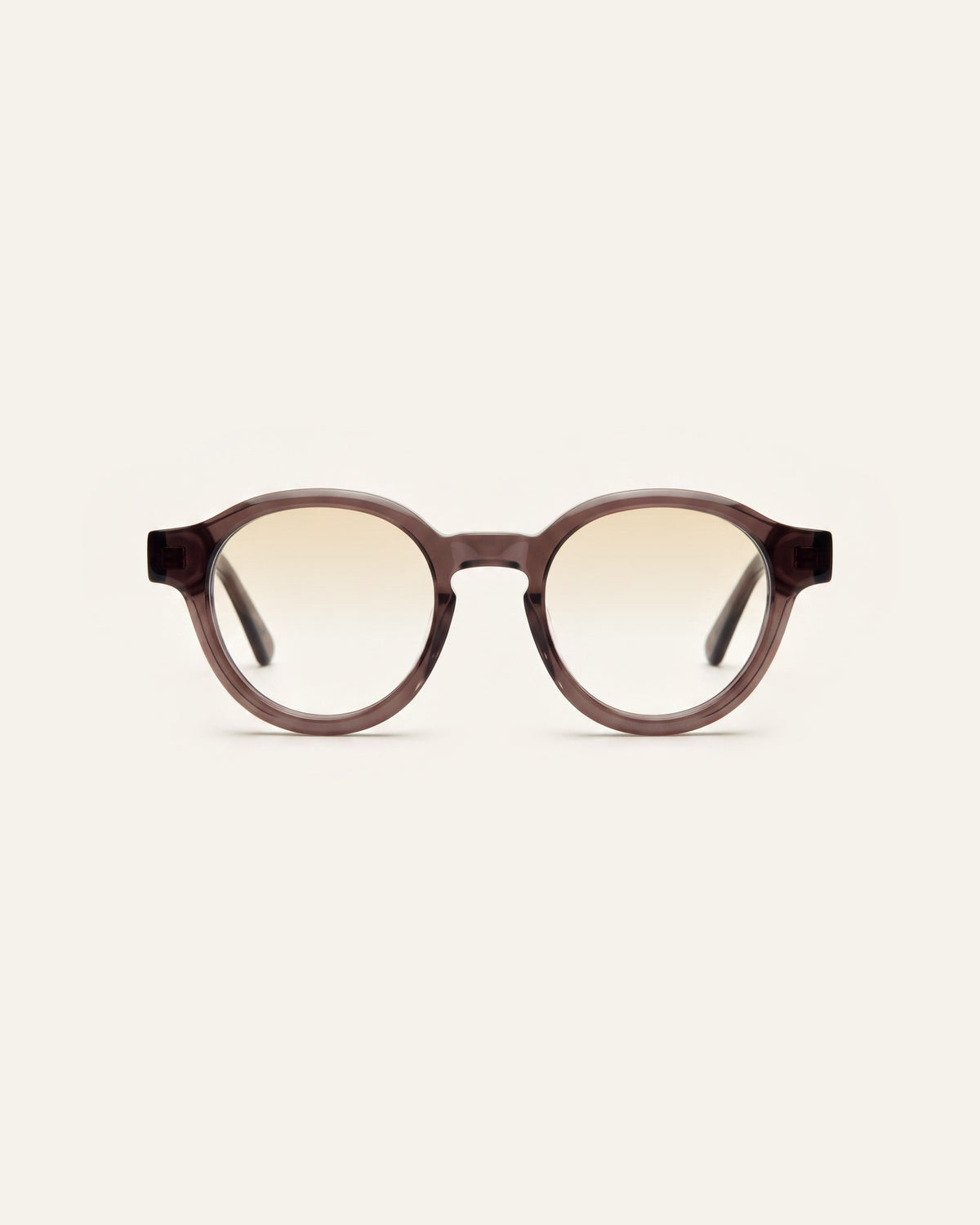 Nora in dark brown, front, Dawn lenses