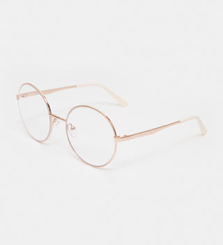 Grace Rose Gold Large Blue Light