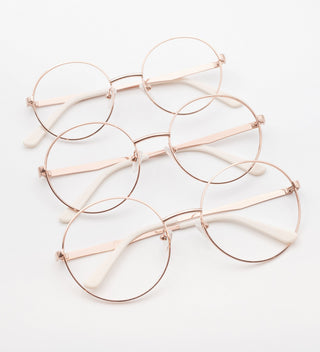 Grace Rose Gold Large Blue Light