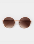 Grace Rose Gold Gradient Brown Sunglasses