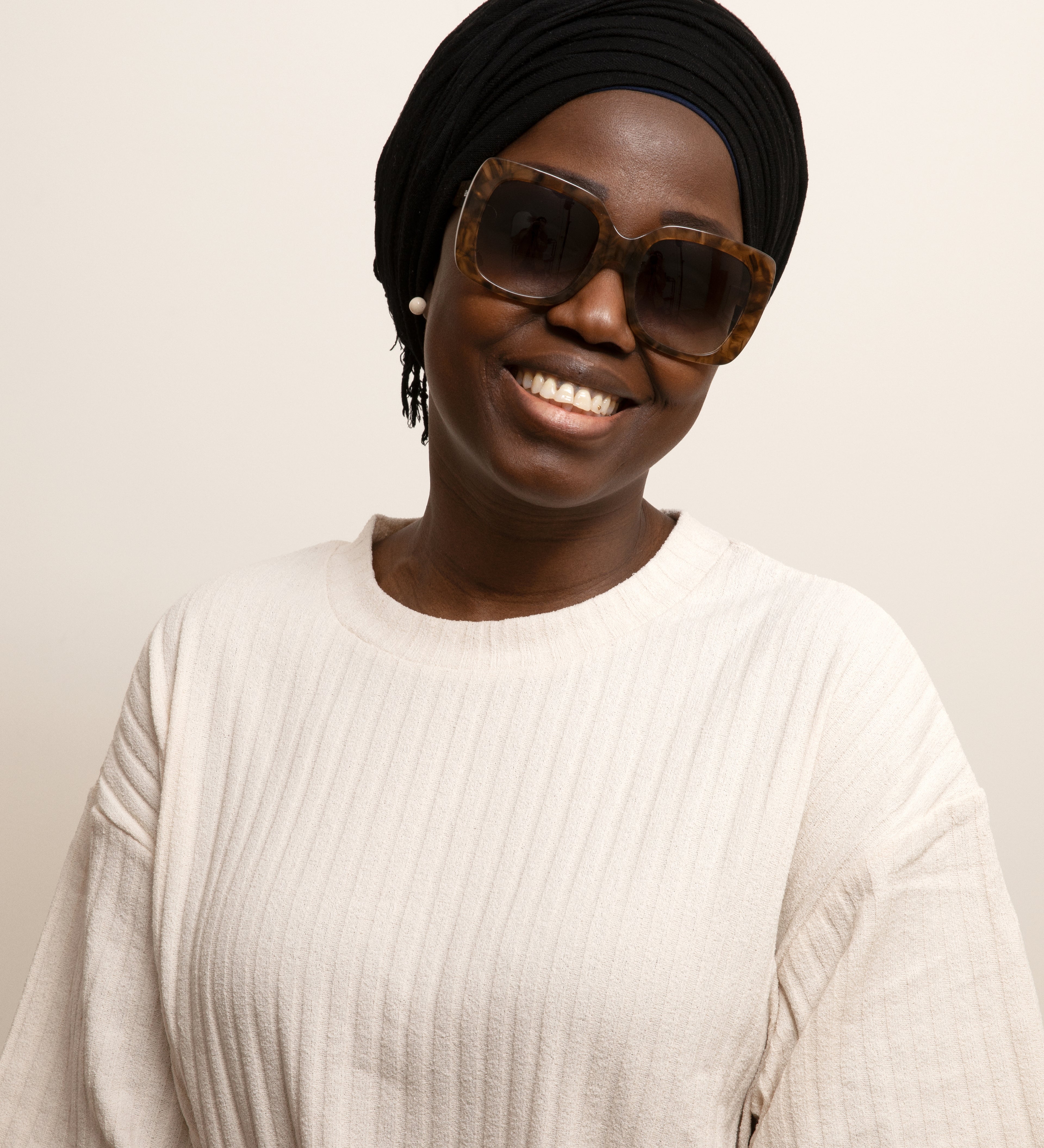 Mio Brown Marble Sunglasses