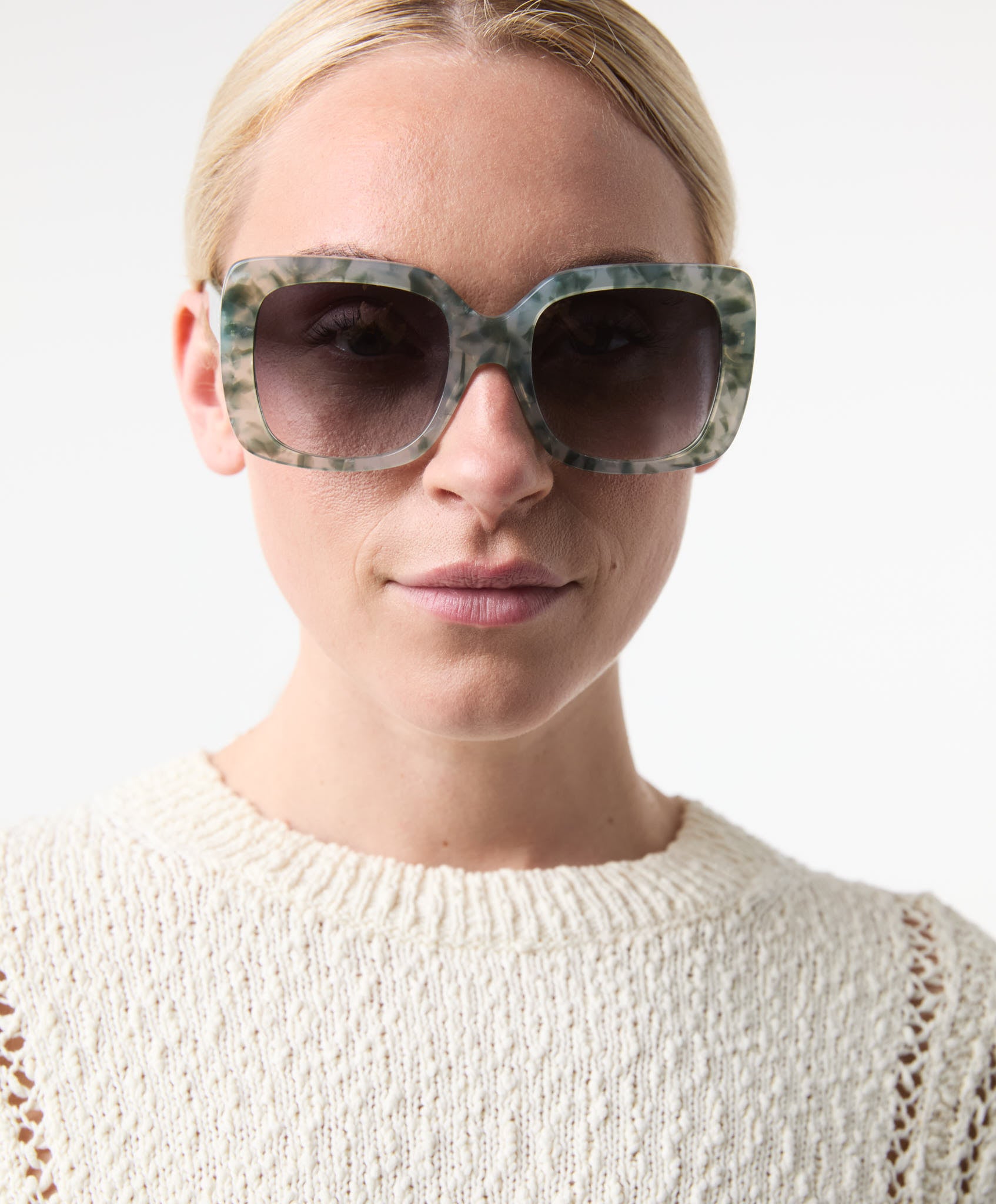 Mio Green Marble Sunglasses