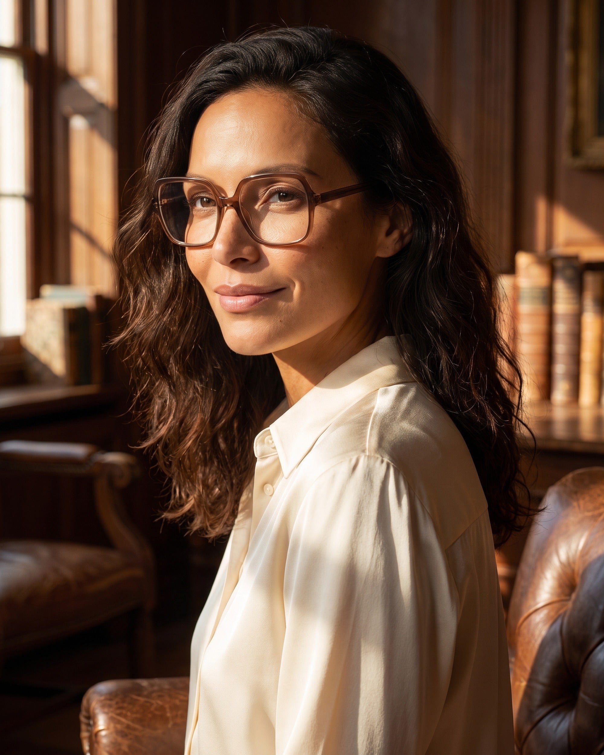 Natalie Dark Brown, editorial autumn portrait